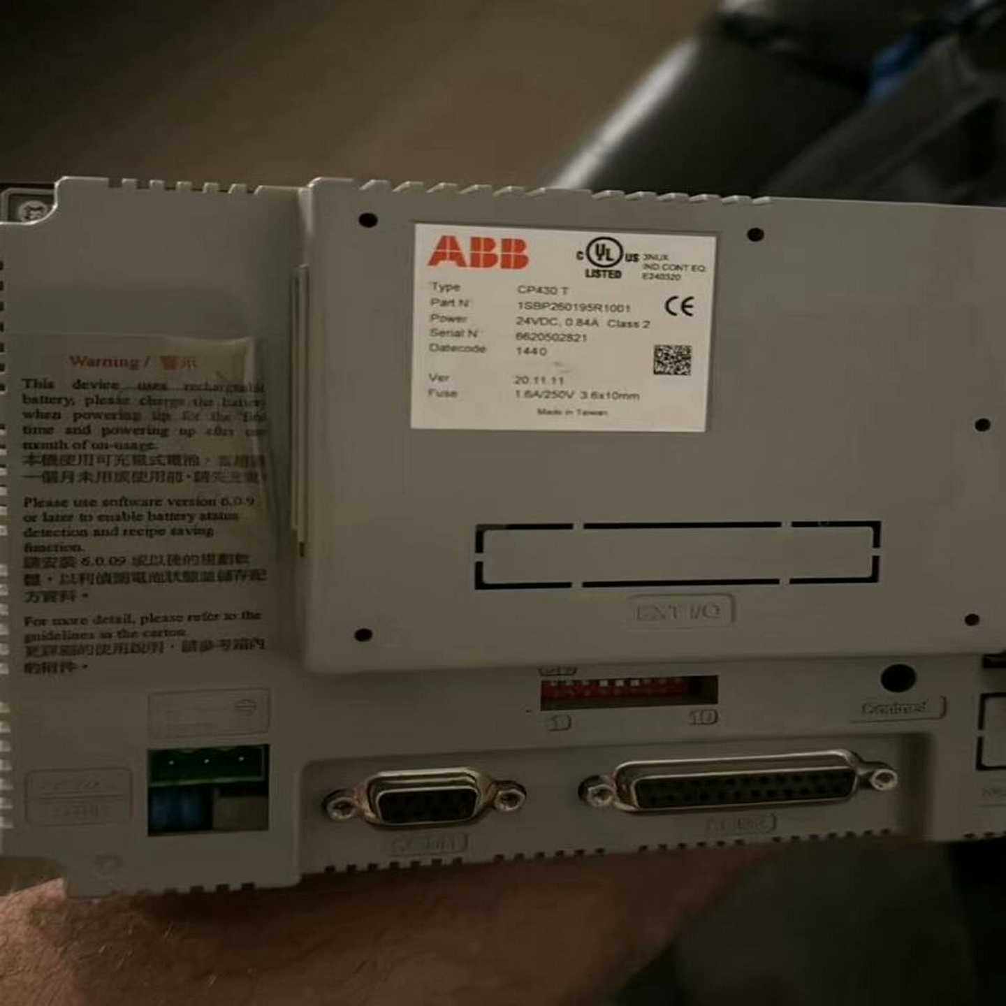 ABBCP430T1SBP250195R1001工程余--议价商品