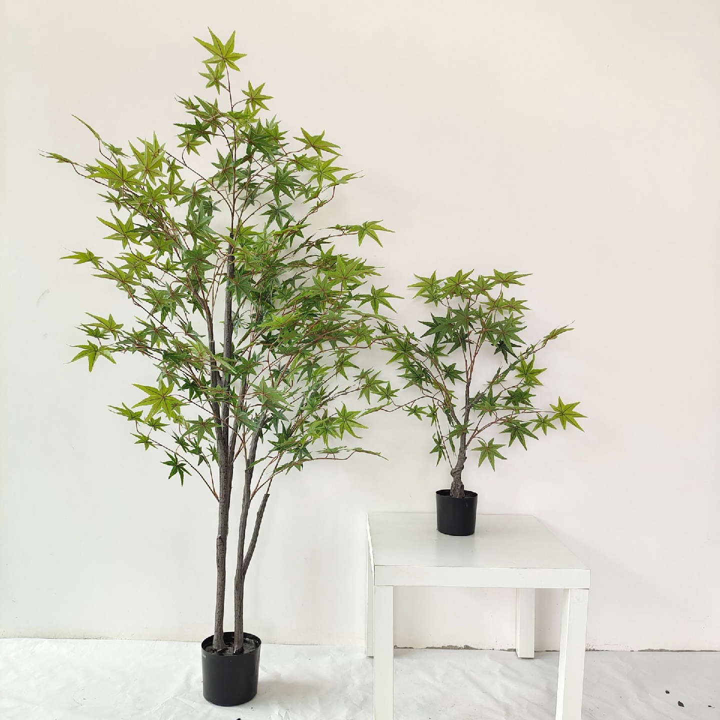 仿真植物盆栽绿枫树装饰塑料假花防真花客厅摆件假盆景大绿植假树