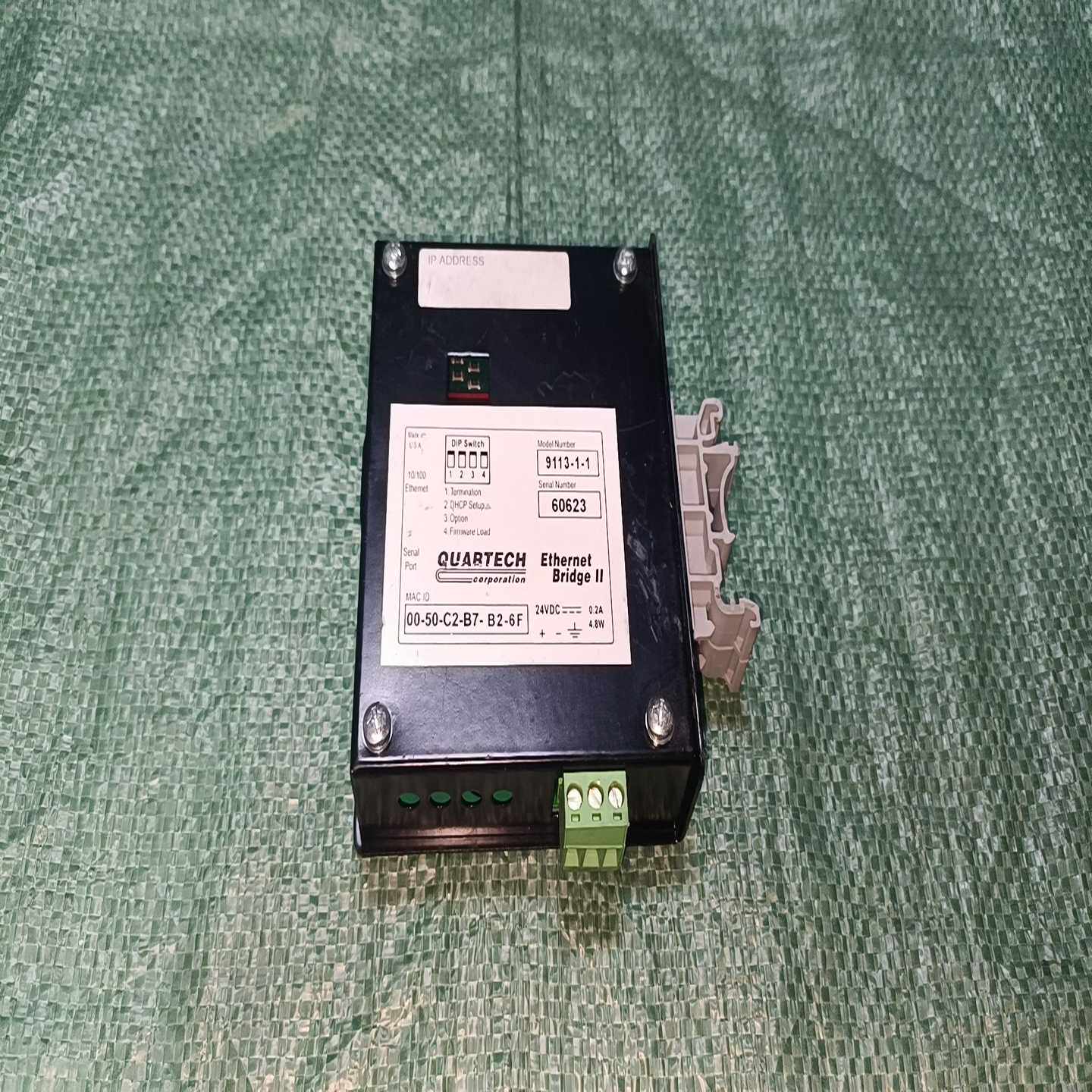 询价QUARTECH网桥II型工业以太网转换器，型号9113-1