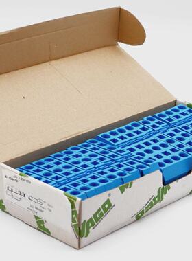 20x Wago 283674 16mm2 800V 76A blau 3LeiterDurchgangsklemme