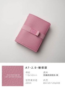 2.0A720mm活页本随身手帐本口袋计划日程记事高颜值手账小笔记