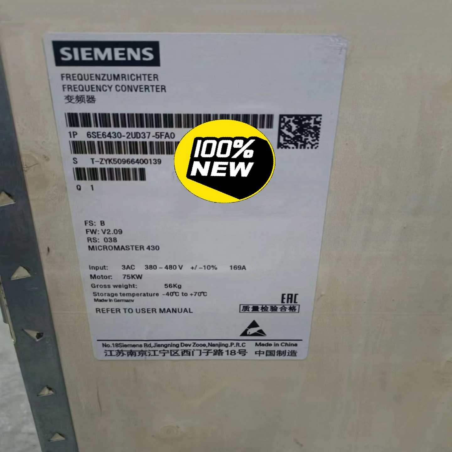 6SE6430-2UD37-5FA05FB0MM，议价