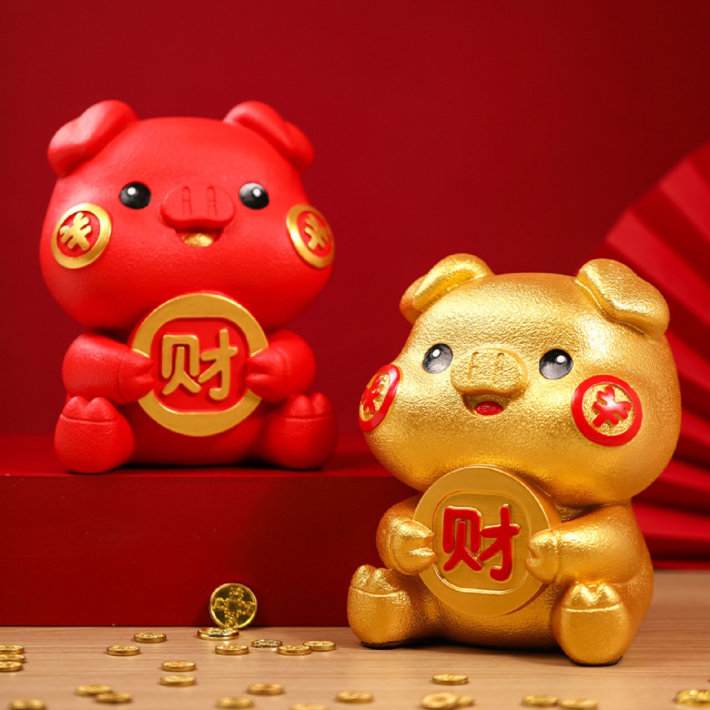 发财猪存钱罐储蓄罐可爱大容量可进可出小猪储蓄罐儿童节礼物E18
