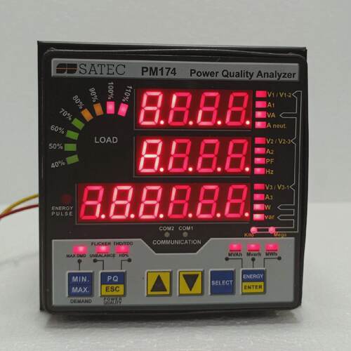 SATEC PM174 POWER QUALITY ANALYZER USED FRACTURED HOUSING CA