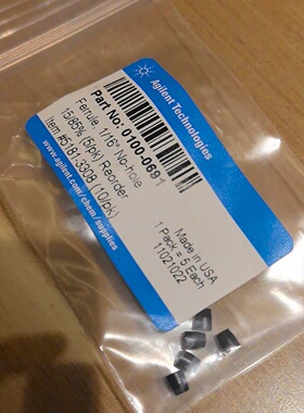 安捷伦气质联用仪用死堵01000691全新未拆封正品原议价