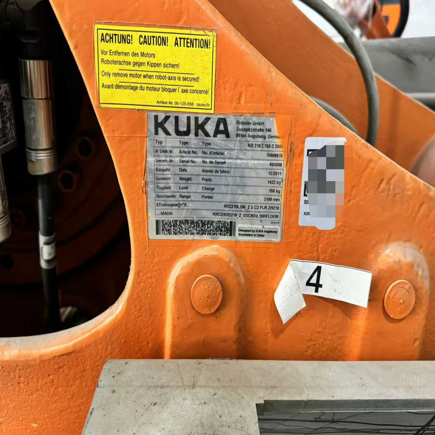 咨询-kr210l150-22000库卡C2机器人