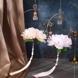 中秋节灯笼diy材料包儿童制作手提古风宫灯发光手工花灯汉服