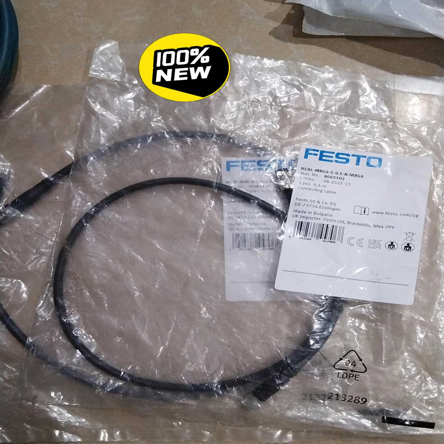 FESTO费斯托模块电源连接线缆，NEBL-M8G4-询价