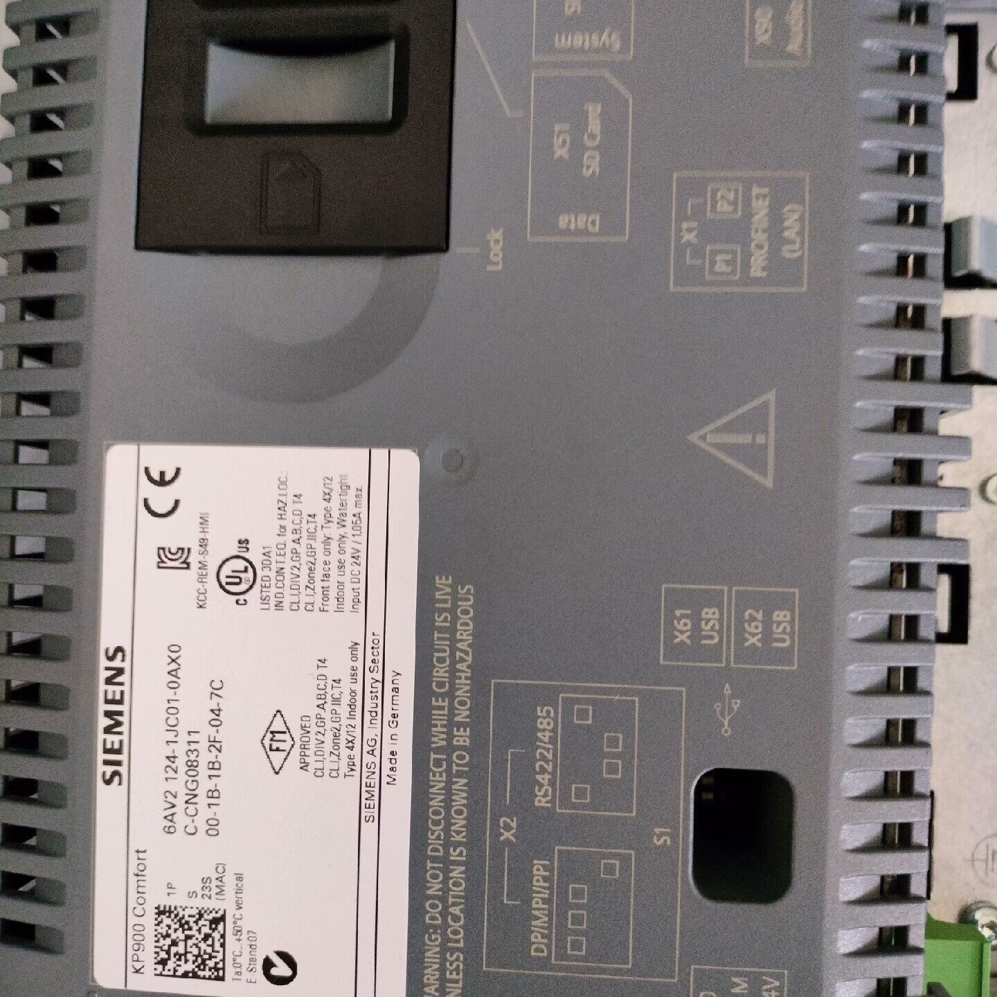 【晓方船舶】西门子KP1200触摸屏6AV2 124-1JC--议价商品