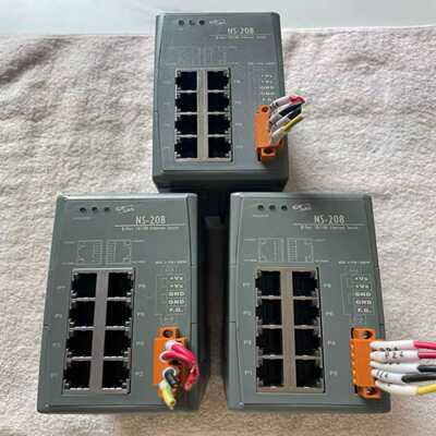 ICPDAS泓格NS-208导轨式8口工业交换器