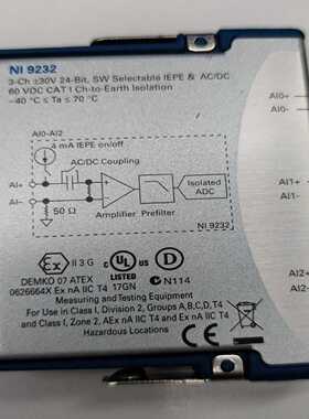 NI9232，功能OK，物品议价出货！