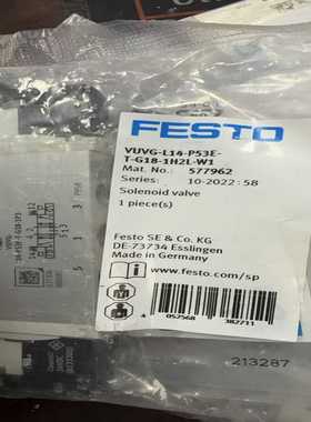 询价FESTO电磁阀费斯托577962VUVG-L14-