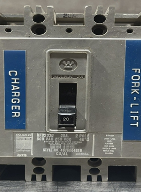 HFB2020-WestinghouseBolt-On600V20A2杆断路器25kA@480V