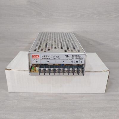 MEAN WELL NES20012 12V 17A 100120VAC4.5A POWER SUPPLY