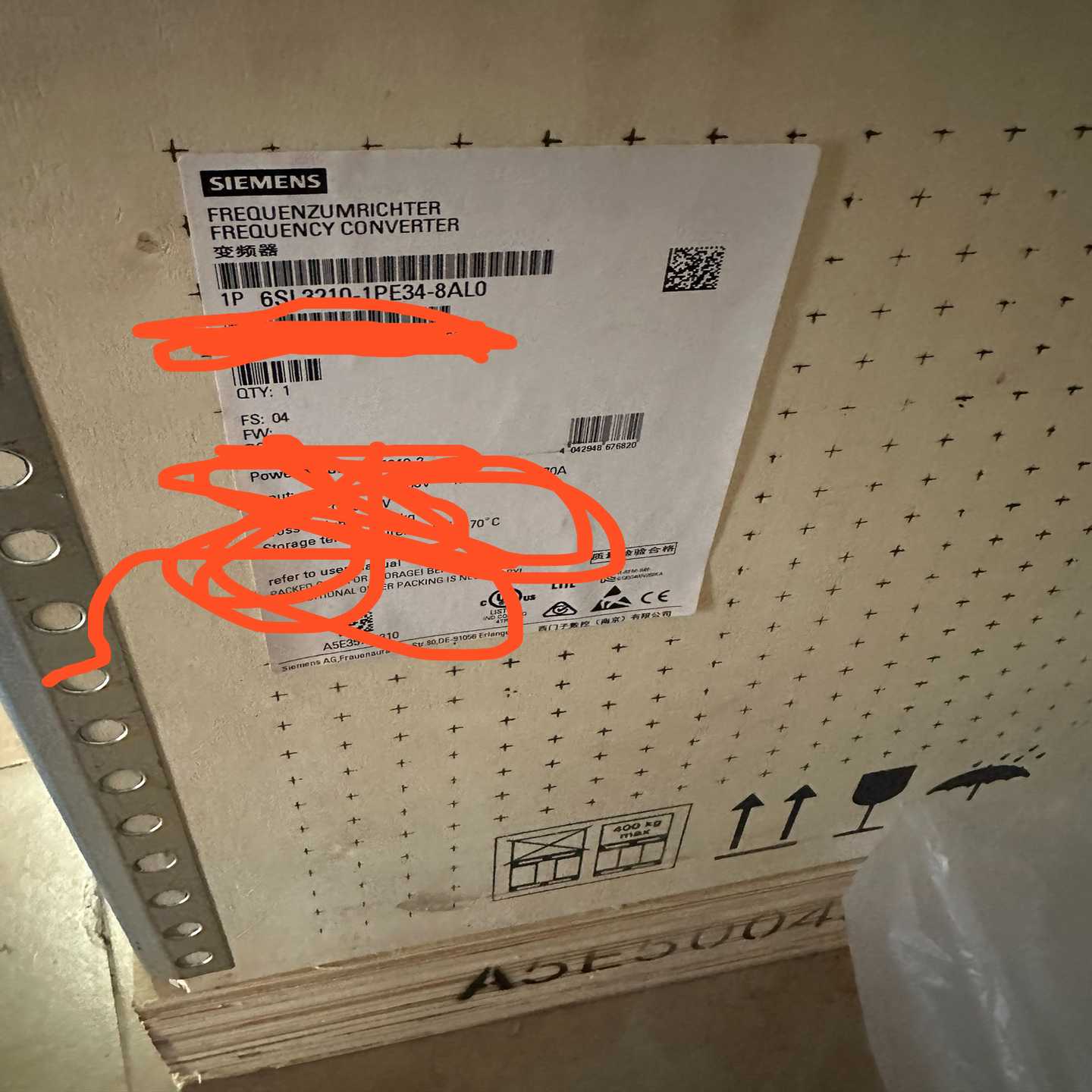 6SL3210-1PE34-8AL0未拆封询价