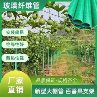 玻璃纤维管立柱百香果水产养殖抗腐蚀支撑杆鸭棚专用遮阳网支架
