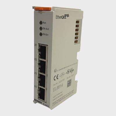 BeckhoffEtherCAT终端4端口通信接口以太网交换机EL6614