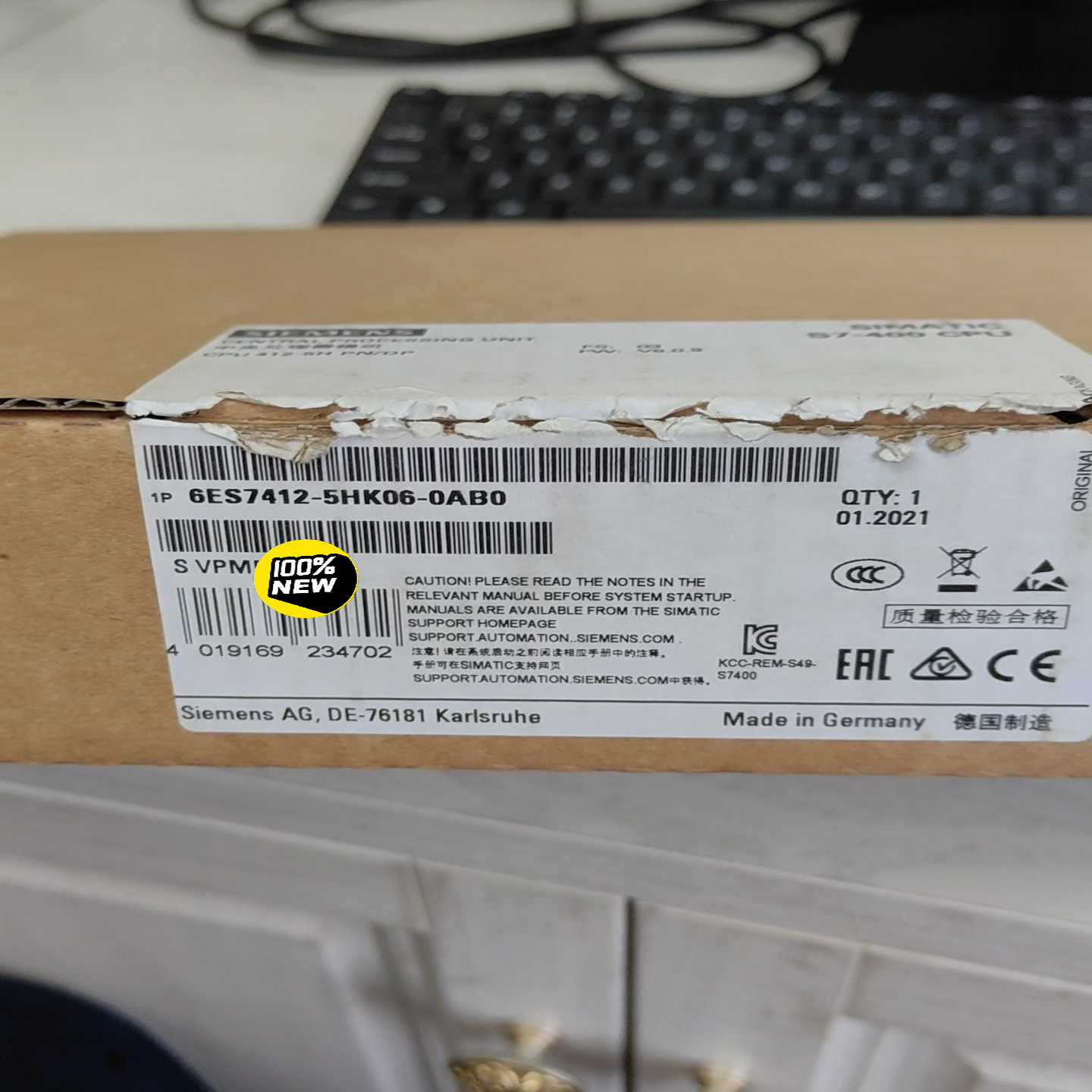 仅开封6ES7412-5HK06-0AB0,适用