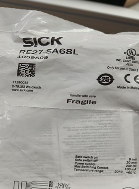 西克RE27-SA68L/1059509全新原装未开封。--议价商品