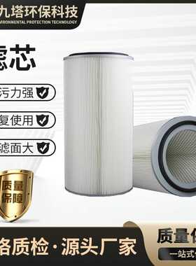 工业除尘滤芯六耳快拆滤筒粉末回收除尘器喷砂抛丸机静电喷塑滤芯