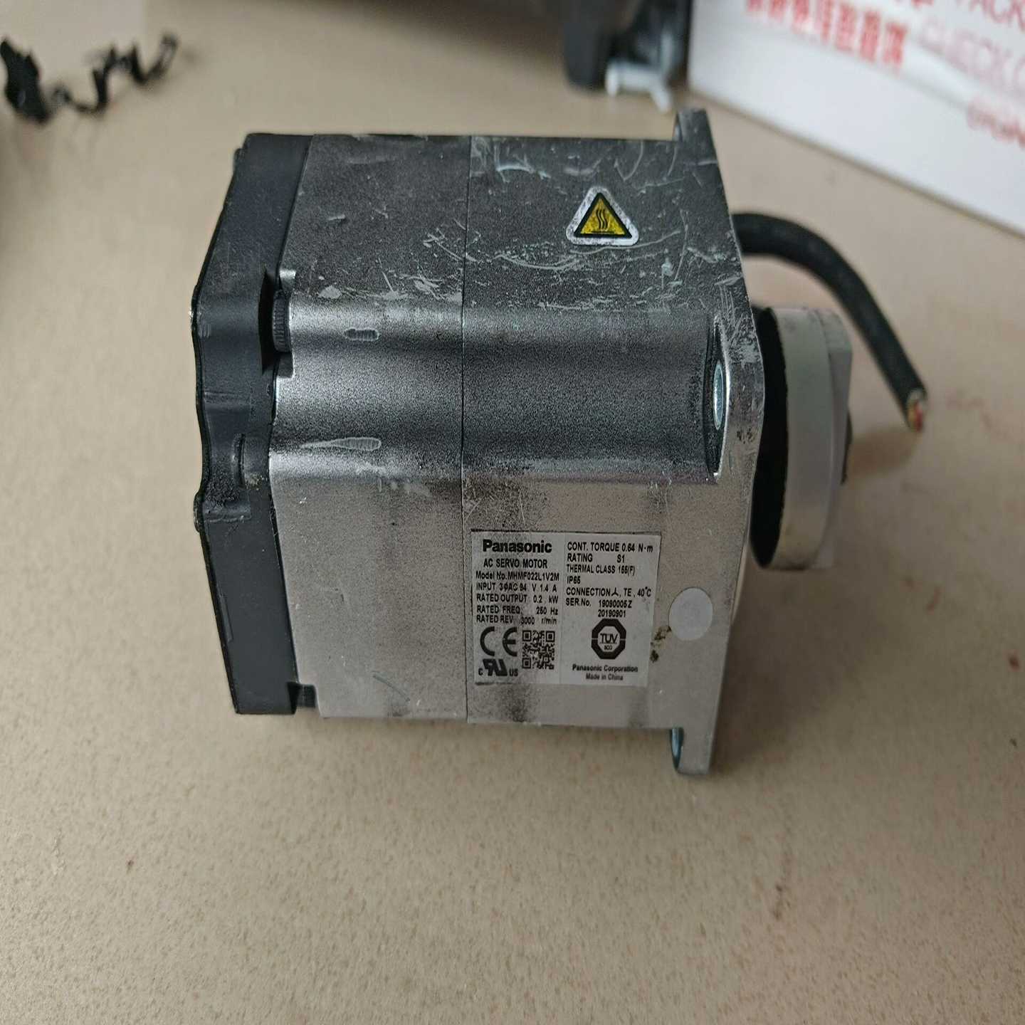 MHMF022L1V2M松下A6伺服电机，二手拆机件，实物拍--议价商品