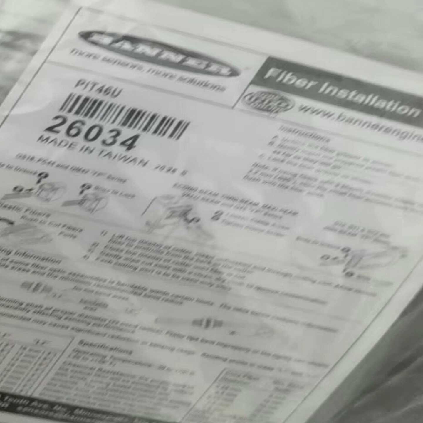 咨询-BANNER邦纳PIT46U光纤传感器26034，BANNE