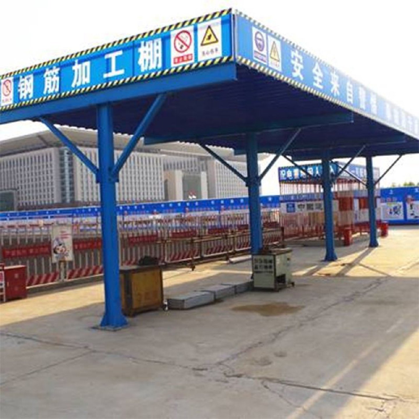 建筑工地钢筋加工棚防护棚标准定型化组装式安全通道套丝机木工棚,五金/工具,护栏/隔离栏,淘宝优惠券,粉丝福利购,淘宝优惠卷