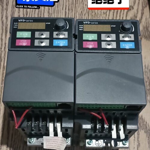 （请询价）台达变频器两台型号VFD007E43A.75KW380