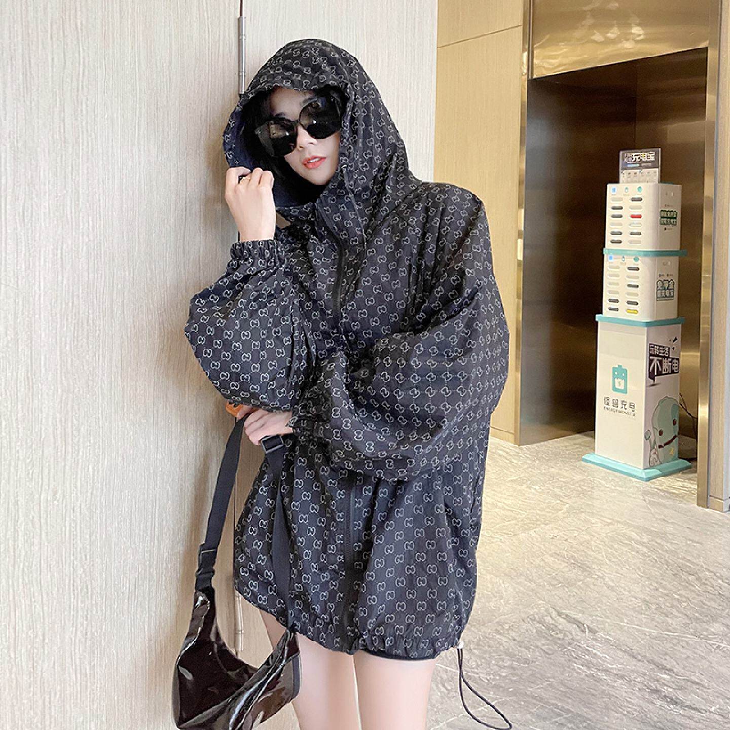 防晒衣女夏季2025新款薄款透气防紫外线宽松大码情侣外套防晒服男