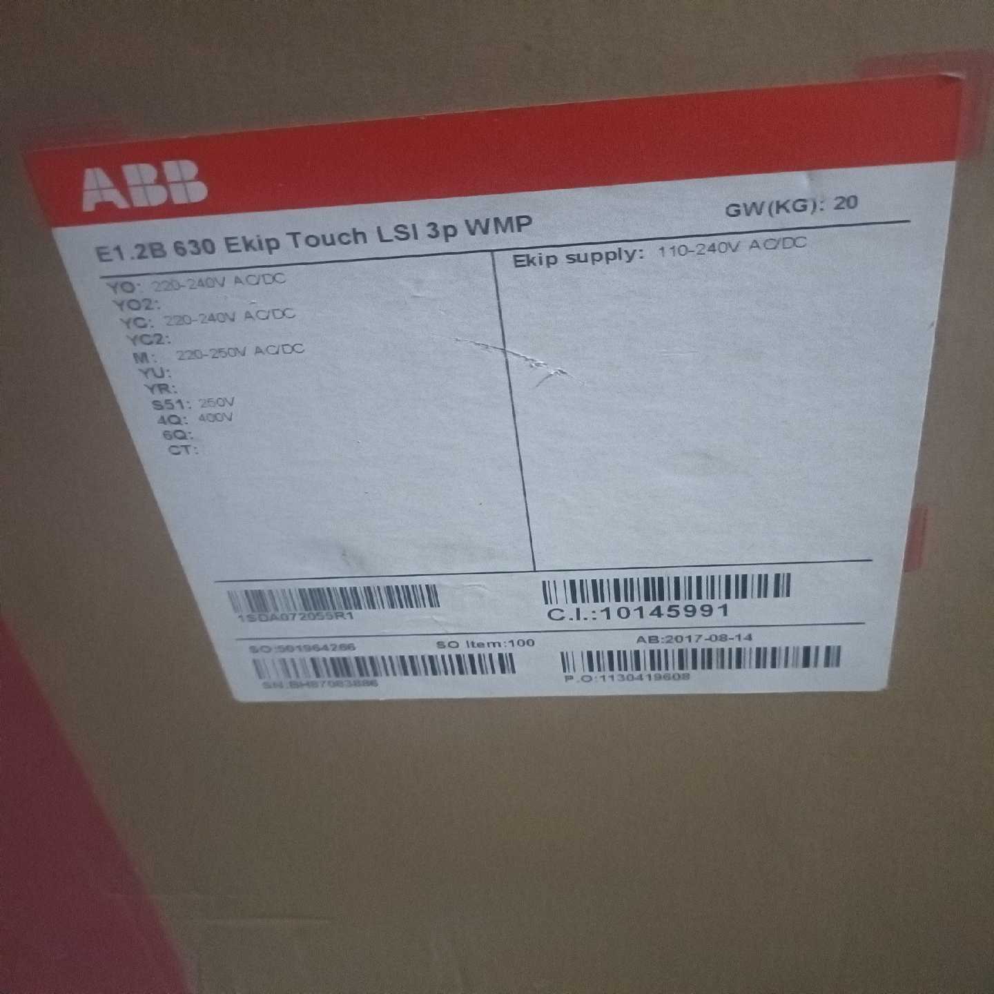 询价ABBE1.2B630EkipTouchLSI3