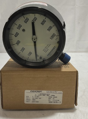 ASHCROFT 451279SSL04L1000 DURAGAUGE PRESSURE GAUGE AISI316 S
