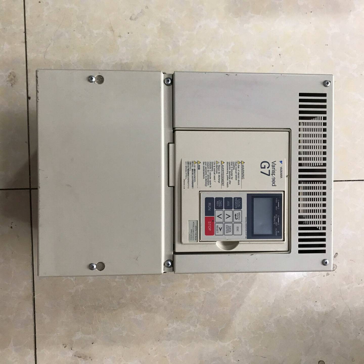 【议价】安川18.5KW变频器CIMR-G7A4018一台，连接适用