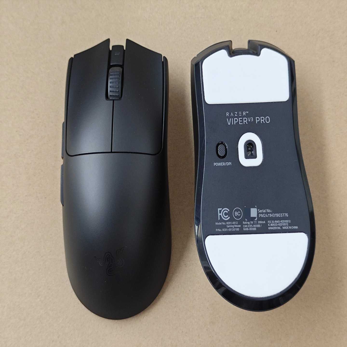 雷蛇毒蝰V3Pro鼠标没有配件，原装无拆无修，实物图，-议价