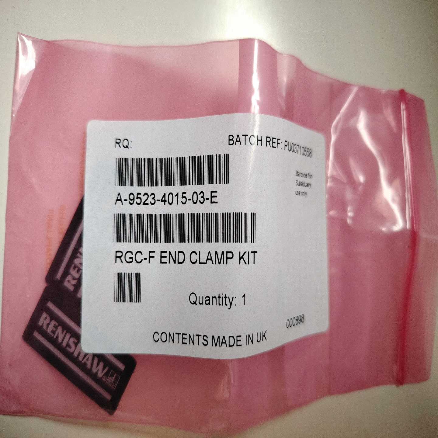 A-9523-4015-03-E雷尼绍RGS20光栅尺压块