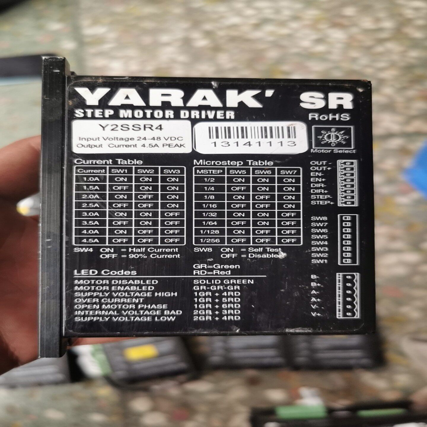 【请询价】信浓YARAK二相步进驱动器Y2SSR4功能完好