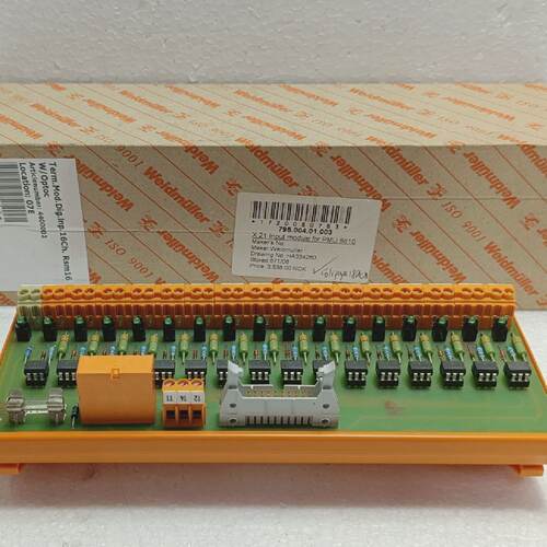 Weidmuller 16Ch Digital Input Module PMU 8810 Optocoupler PN