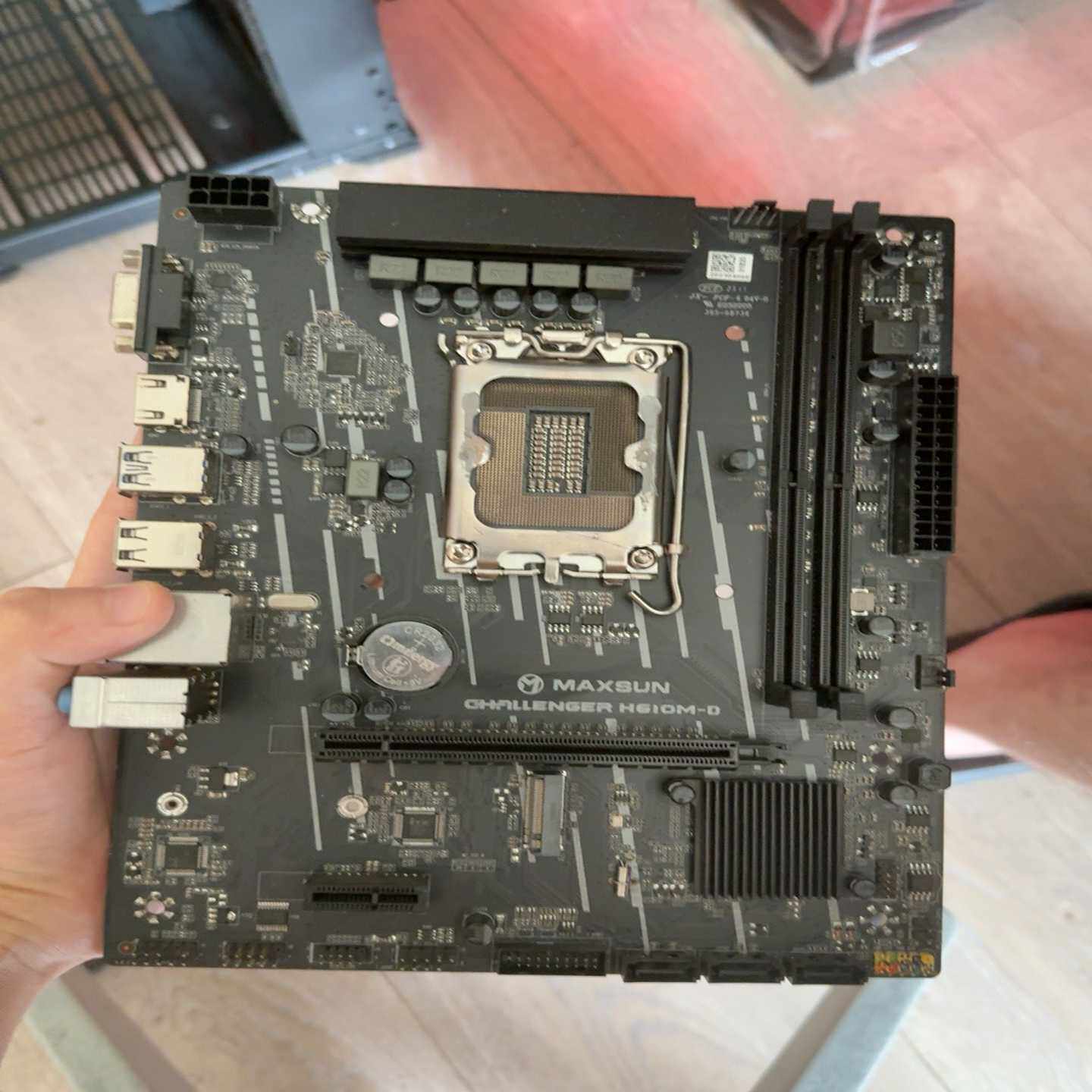 （议价）铭瑄H610M-D主板D4有挡板