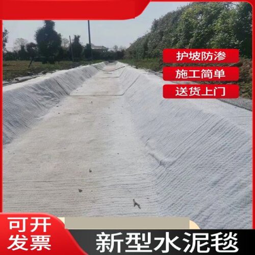 新型水泥毯浇水固化鱼塘护坡水泥毯布土地土路面固化毯硬化养护毯