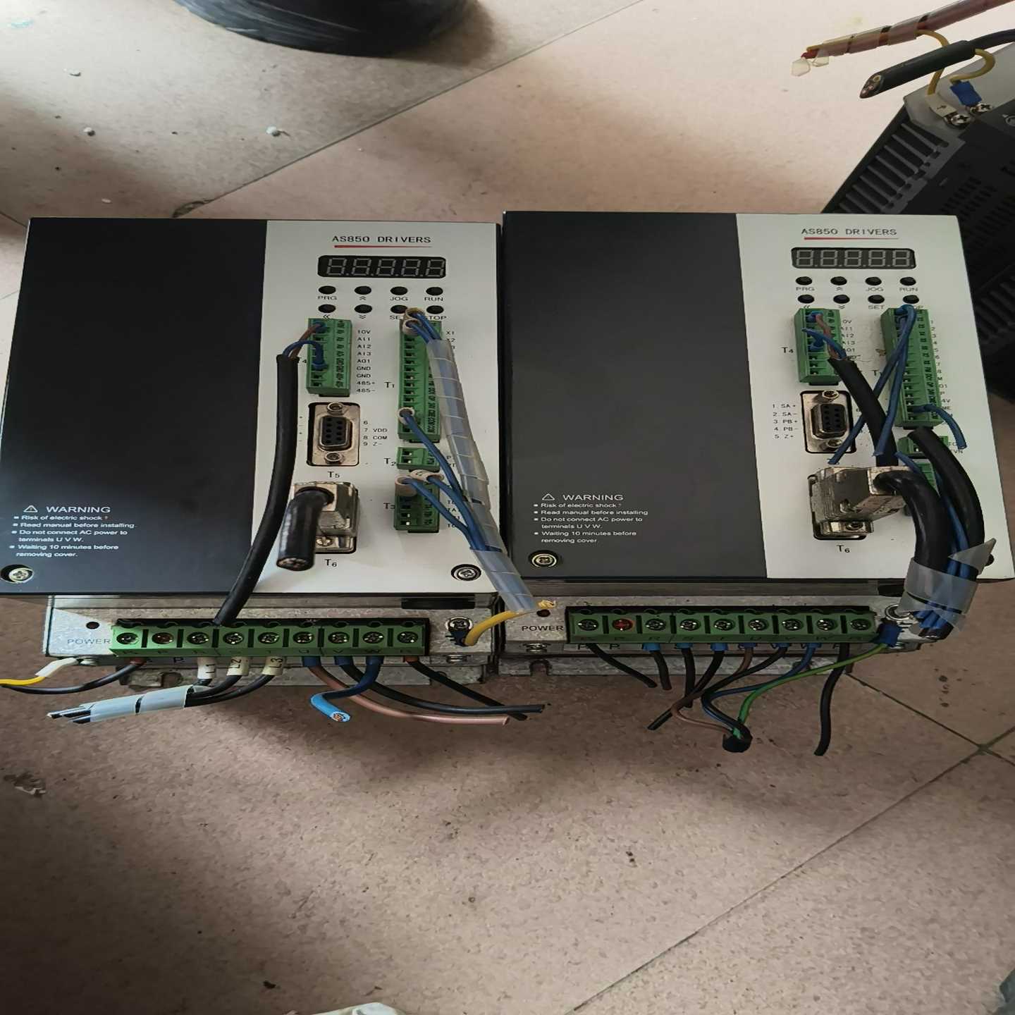 科沃AS850T-5.5KW伺服主轴驱动器两台，成色九成新，询价