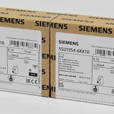 2x Siemens FI SchutzschalterLeitungsschutzschalter 5SU13546K