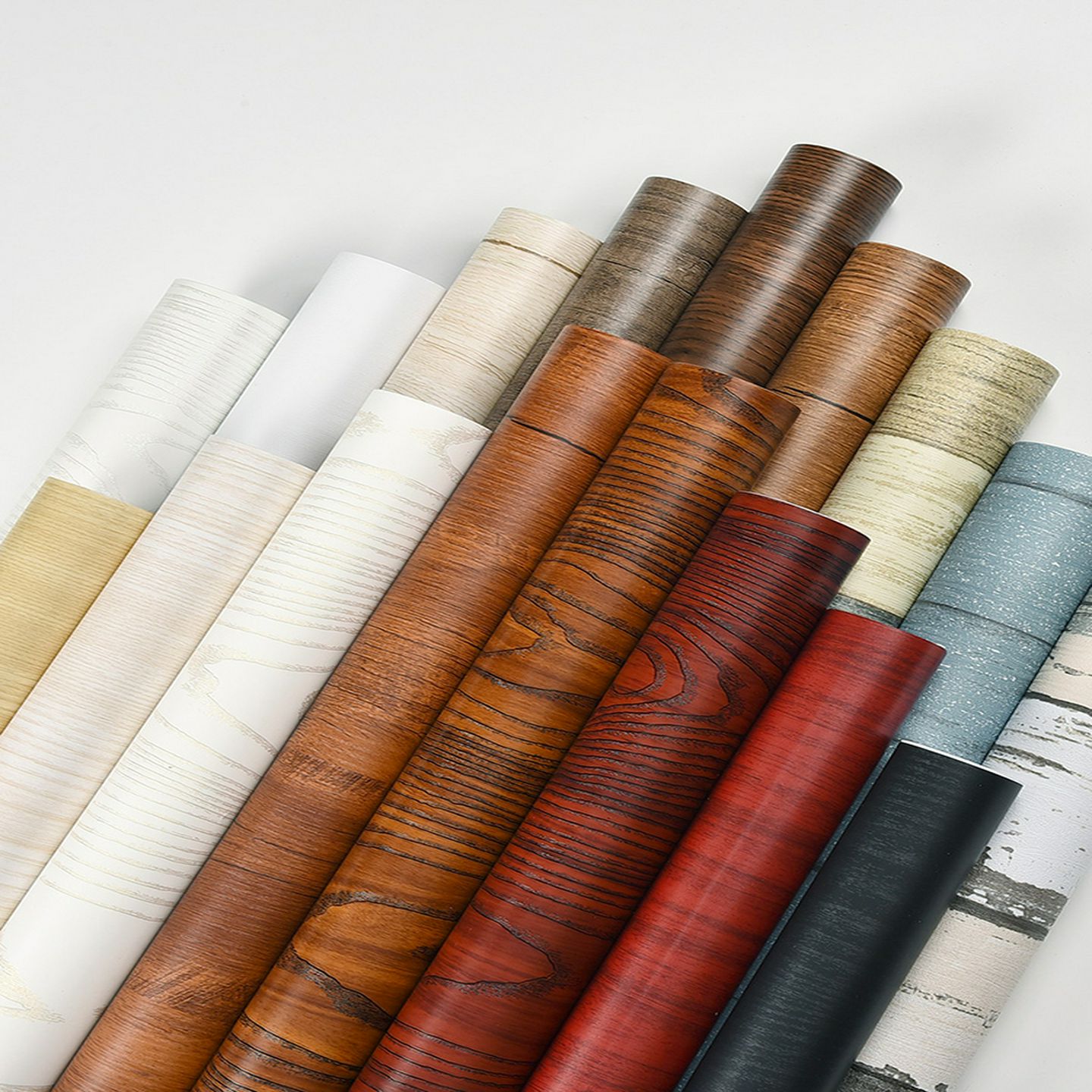 加厚木纹贴纸自粘彷木防水墙纸衣柜桌面木门柜子家具翻新波音软片