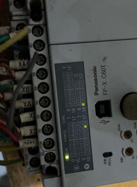 拆机松下PLC模块AFPX-C60T上电显示如图。看好再拍。--议价商品