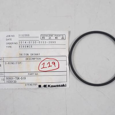 ORing FOP 90901 75K 519 1030130 For Kawasaki 8S60MCE Genuine