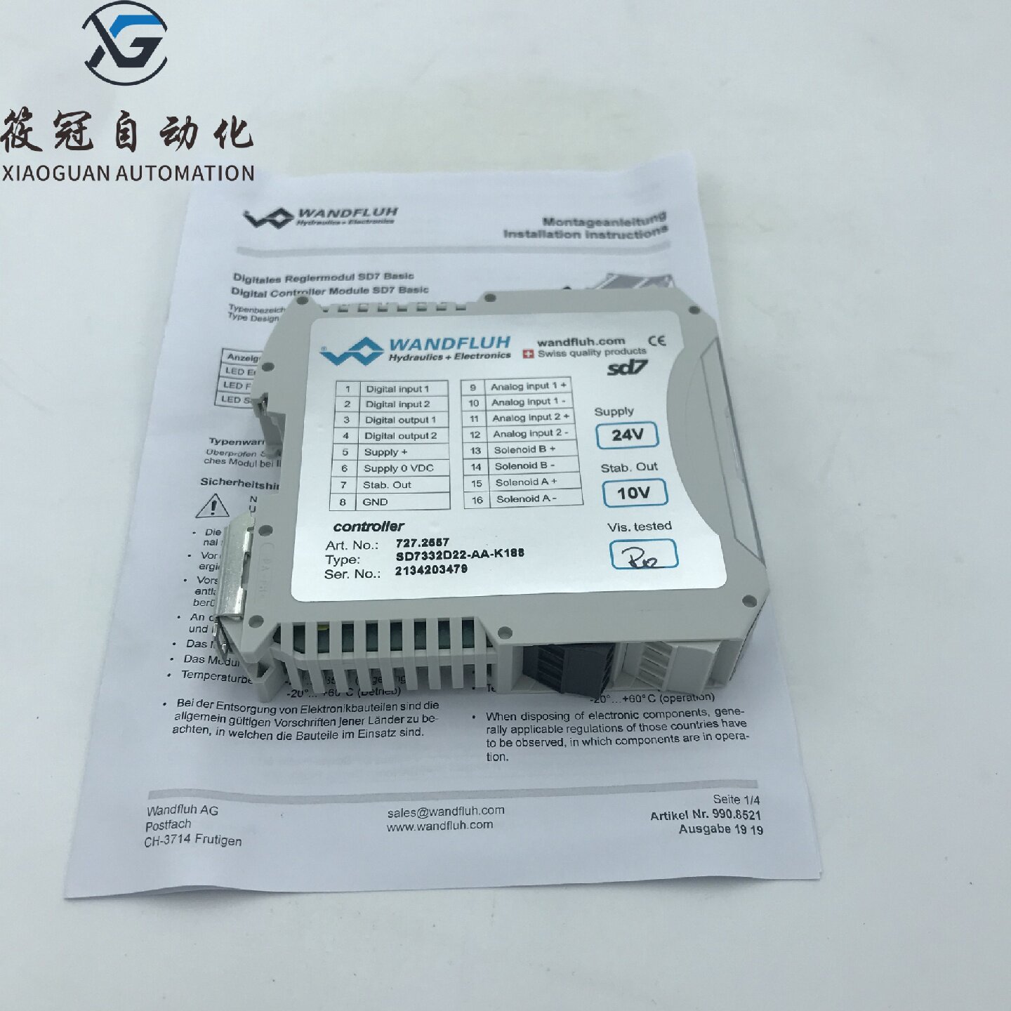 寻XSD7332D22AAK188万福乐放大器进口原装有库存