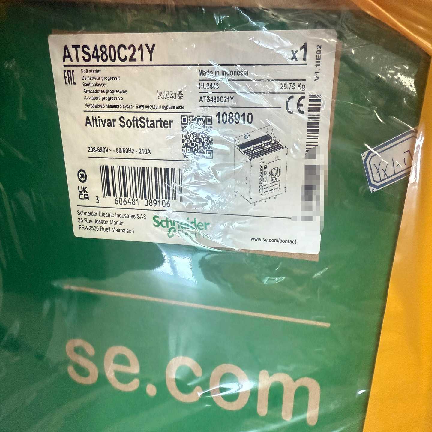 询价ATS480C14Y施耐德软启动现货供应质保一年可开发少