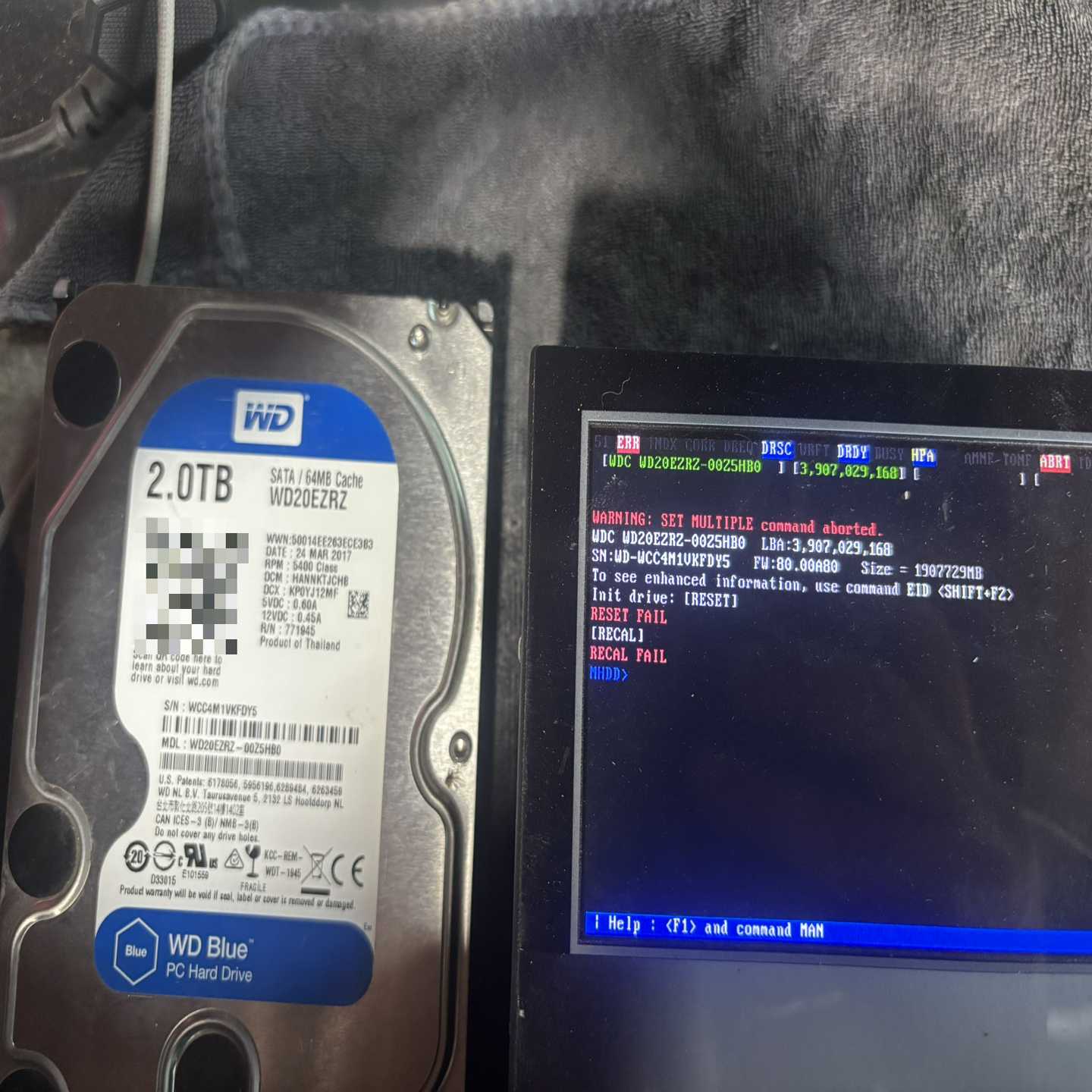 西数2TB机械硬盘,型号WD20EZZR,SATA接口,只认-询价客服
