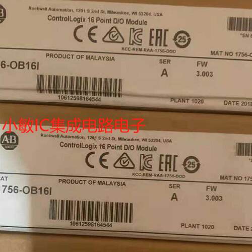 议价罗尼韦克模块1769-0B16 0W8 1794-RS3 ADN OF411756-DNB ENBT
