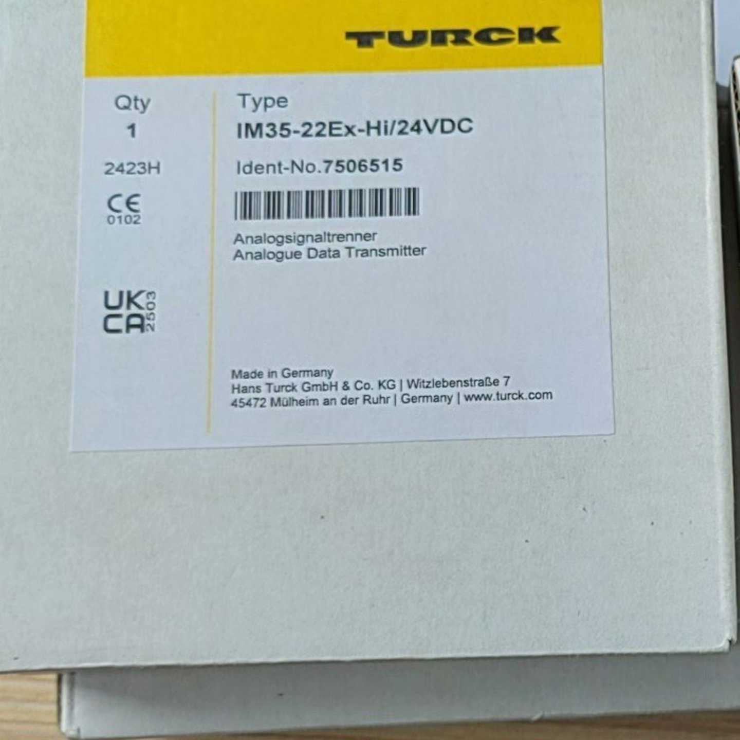 图尔克安全栅IM35-22EX-HI/24VDC询价