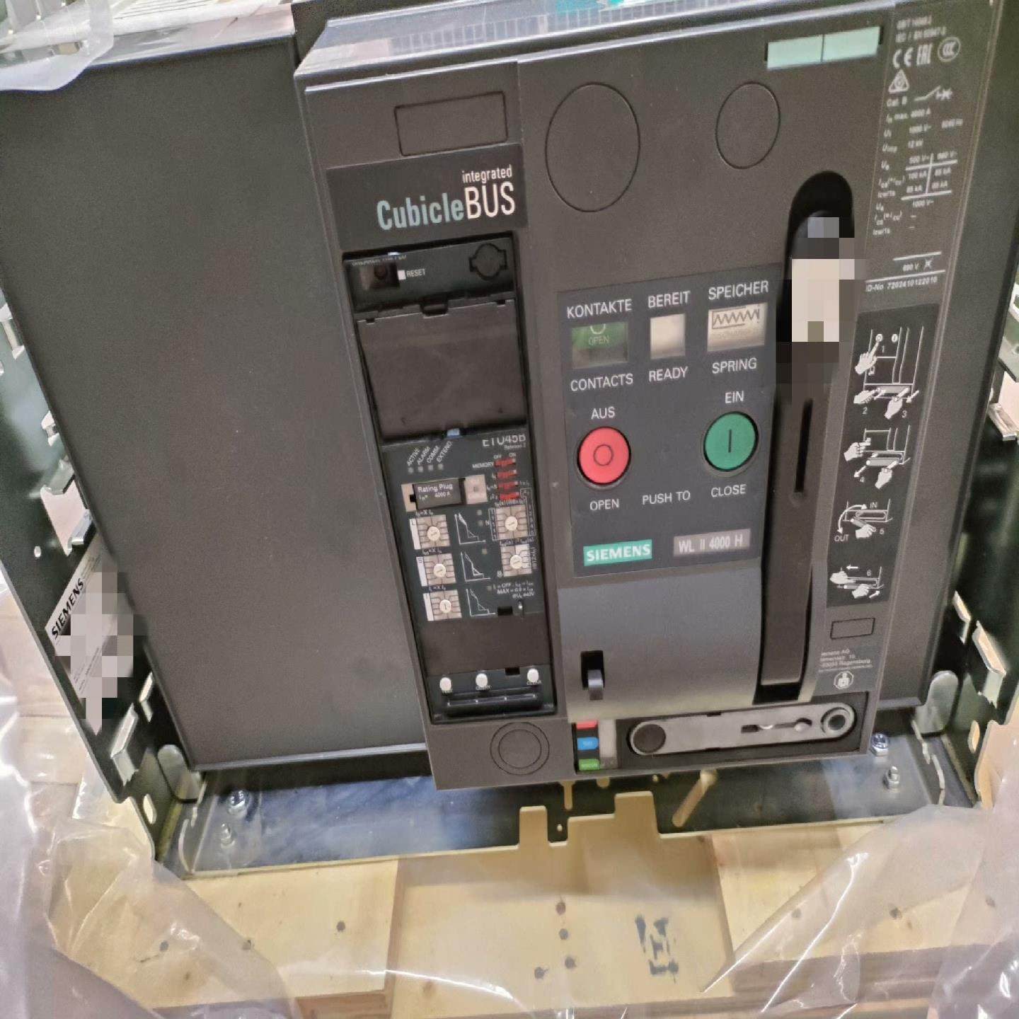 3WL框架断路器，分段等级H型，4000A 四级ETU~询价