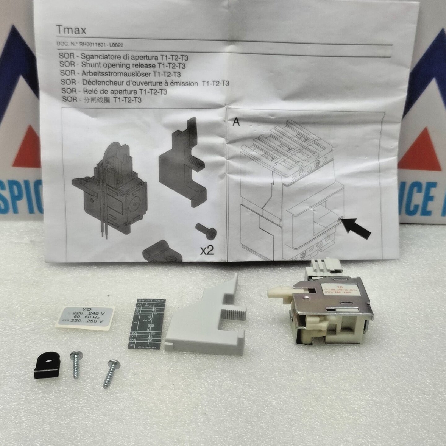 ABB1SDA051336R1分流行程开口释放220240伏交流断路器配件